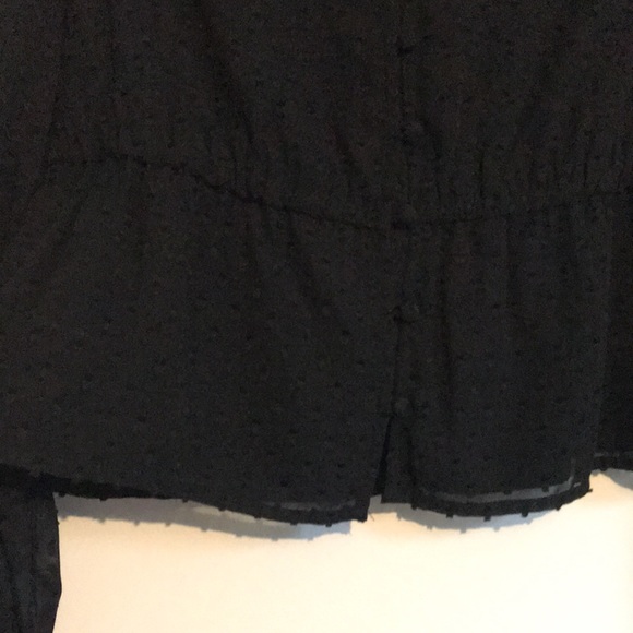 Black V Neck Blouse, size S - Picture 9 of 11
